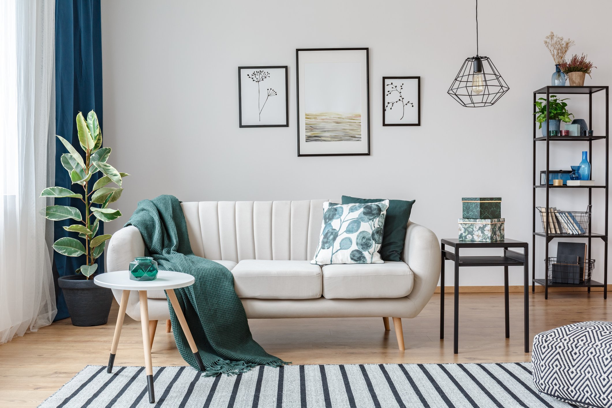 Sala de una casa modelo