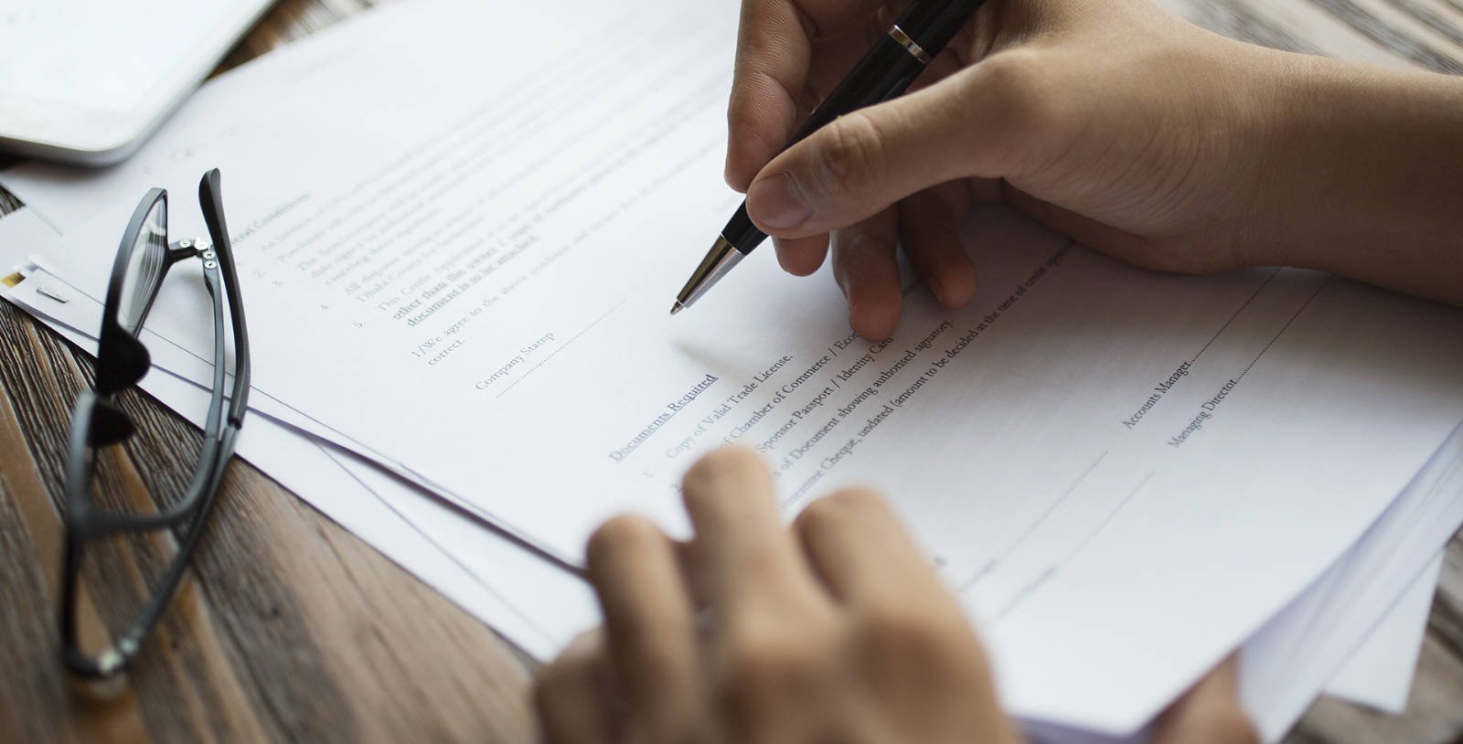 Firma de un contrato hipotecario