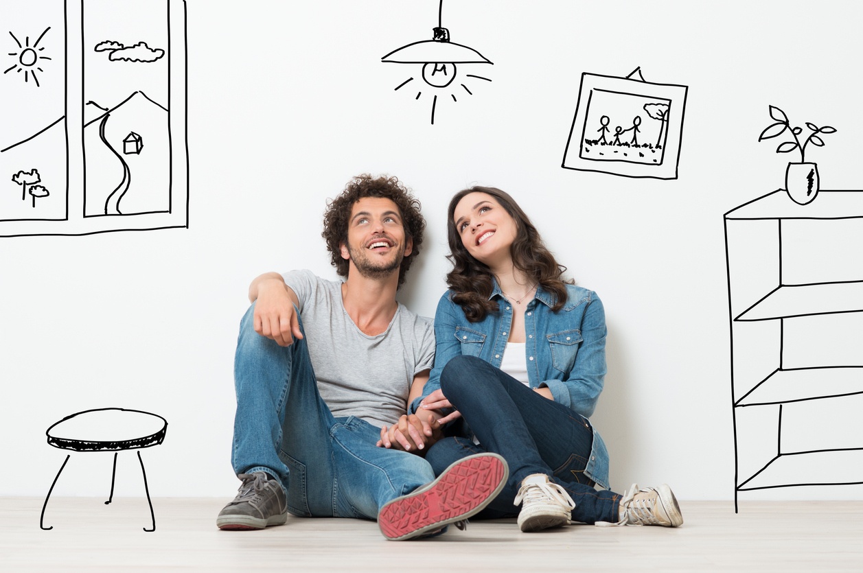 Personas imaginando su casa nueva